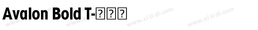 Avalon Bold T字体转换
